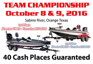 2016 Team Championship heads to Sabine River, Orange, Texas.