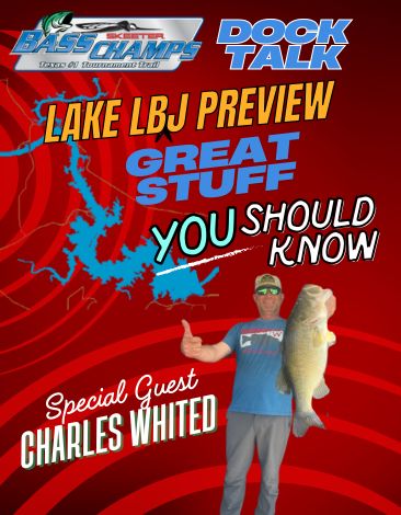 John McCalmont and Jeff Welch talk about Lake LBJ for the upcoming 5th stop of the Skeeter Bass Champs tournament trail with special guest Charles Whited, who has fished that pond for decades! Watch for your chance to win free gear!!!! 