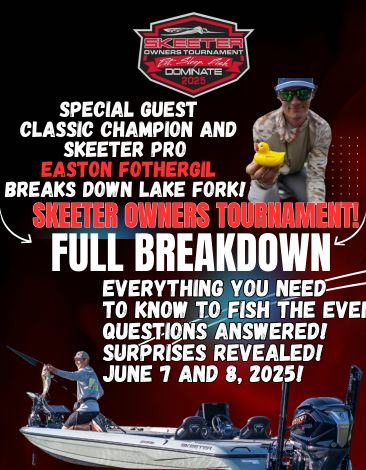 Click here for the Bass Champs Dock Talk Breakdown of the Skeeter Owners Tournament this weekend!