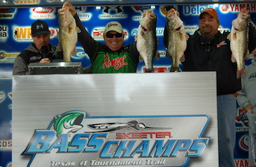 Rusty and Chris Harvey top nearly 500 anglers on Rayburn with 29.88 lbs. Wayne Triana catches a 13.43 SAL