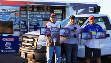Bates and Heineman top 195 teams and take home a new Ford F150 on the first event of 2014 on Amistad